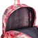 School backpack of textiles on lightning, 3 pockets, pink color