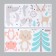 Sticker Plastic Interior color "animals in a spruce forest" set 2 sheets 30x60 cm