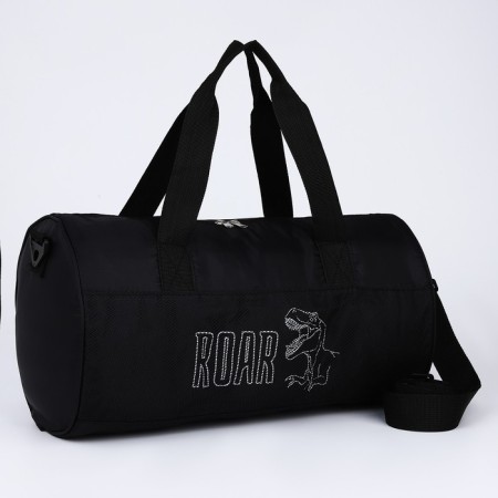 Sports Bag, 40x24x21, lightning department, long belt, black color-2