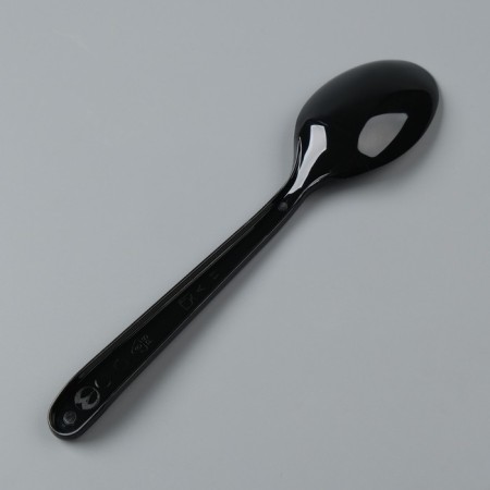 Disposable spoon "Buffet" black, 18 cm-1