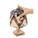 Designer Wooden 3D Ewa Globe Icosahedron with a secret (casket, safe) Black