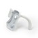 Hook furniture tundra TKD007, two -rod, white color