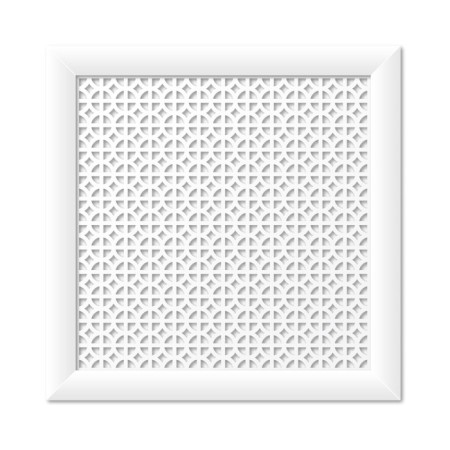 Radiator screen, Susanna, white, 60x60 cm