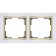 Frame for 2 posts WL03-FRAME-02-WHITE-GD, Color Gold, White