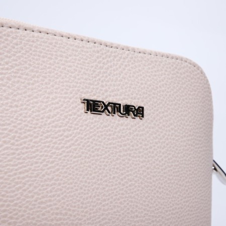 Women's bag over the shoulder Textura, small size, beige color-4