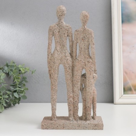 Souvenir Polystone "Sandless people. Dad, mom, I" 30x15x6 cm-2