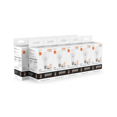 LED LED ELEMENTARY 25W A67 3000K TEPP. Bel. E27 2000 Gauss 73215-6