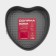 The form for baking the share "Elin. Heart ", 23.5 × 22 × 6.8 cm, removable bottom, anti -stick coating, black color