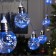 Garland “thread” 3 m with nozzles “ball bulbs”, ip20, transparent thread, 80 LED, glow blue, 8 modes, 220 V