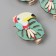 Decor for creativity wood "clothespin. Sleeping cupboard on the sheet" set of 3 pcs 1.3x3.3x4.5 cm
