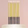 Candles for the cake "On your special day", gold, 8 pcs.
