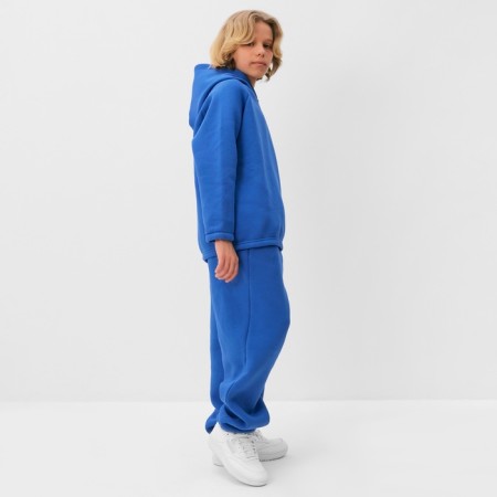 Костюм детский (худи, брюки) MINAKU: Basic Line KIDS, oversize, цвет синий, рост 140-2