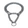 Collar - half -storage of two -rowing metal, 40 cm, wire thickness 2 mm, black
