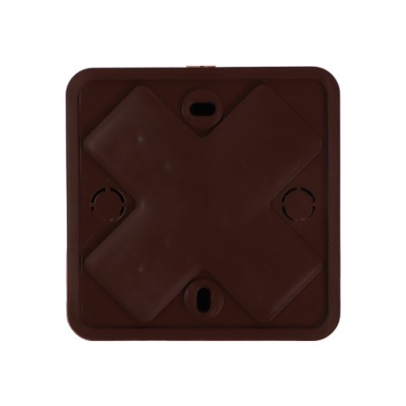 Ringing box for the cable channel Ural Pak, 75x75x28, IP40, Dark Tree, KR-513140075--2