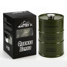 Фляжка для алкоголя и воды, 750 мл, "Боевой резерв", нержавеющая сталь, подарочная, 25 oz