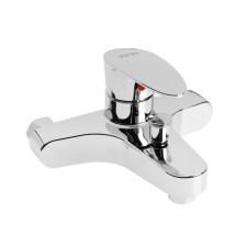 Bath mixer Zein Z3677, single-leaf, without a shower set, ABS plastic, chrome