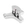 Bath mixer Zein Z3677, single-leaf, without a shower set, ABS plastic, chrome