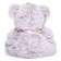Soft toy "Bear with a bow", the color is light gray, 14 cm