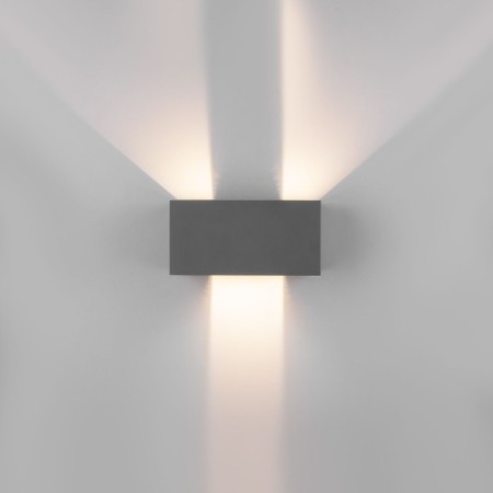 Architectural backlight Elektrostandard, Winner Led 12 W, 100x200x100 mm, IP54, gray color-6
