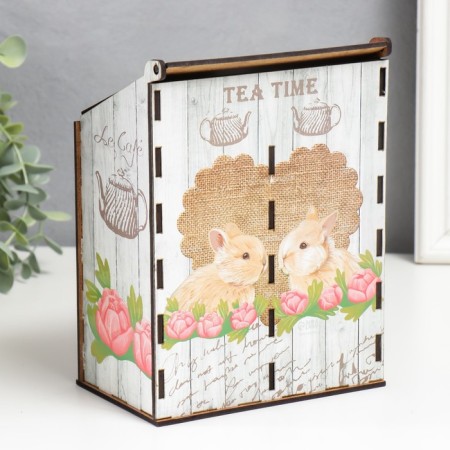 Tea house double "rabbits" 21x10.5x15.5 cm-3