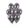 Latex ball 14 "Chrome", set 50 pcs., Silver color