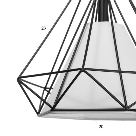 Lamp 2703/1 E27 40W Black 25x25x25-125 cm-4