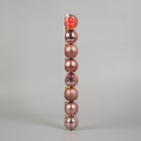 Set of balls plastic D-6 cm, 8 pcs "Tender glamor"-1