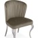 SHALS on a metal frame Edwin Metal/velor, chrome/beige 57x56x86 cm