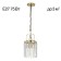 Suspended Citilux “Inga” CL335113, 19x19x40 cm, 1x75W, E27, brown color