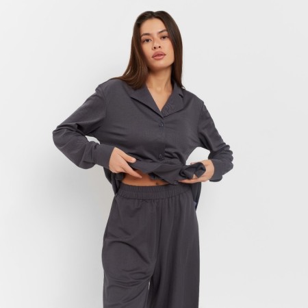 Female set (shirt, trousers, top) KAFTAN "BASE" p. 50, graphite-5
