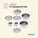 Set of dishes Maclay, hiking: 2 circles, 2 bowls, pan, 2 pots, stainless steel