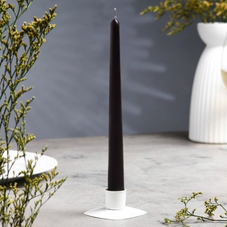 Antique candle, 2.3x 24.5 cm, 5 hours, 55 g, black