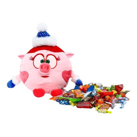 "Smeshariki Nyusha small" 500 g New Year's gift set No. 377