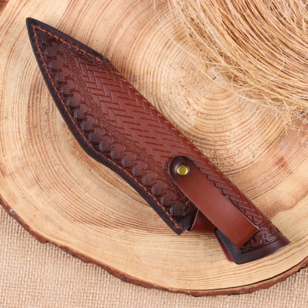 Scabbard - a knife cover, under a blade up to 15 x 4.5 cm, brown-1