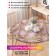 Golden butterflies tablecloth, round, oxford, elastic band, size 120x120 cm, diameter 75-100 cm
