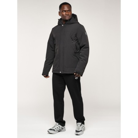 Male jacket, size 52, black color-2