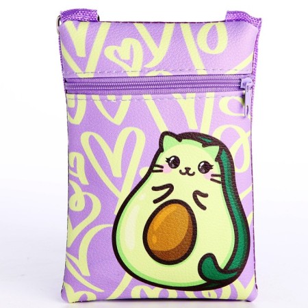 Gift set for girls Avomeow, bag + icon, lilac color-2