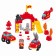 Designer Abrick "Fire Station" with 3 machines, 21 × 20 × 23 cm