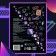 Stylish stickers "Neon City", A5, anime