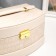 Casket to the leatherette for jewelry "Cream. Gloss and python" 13x21.5x15 cm