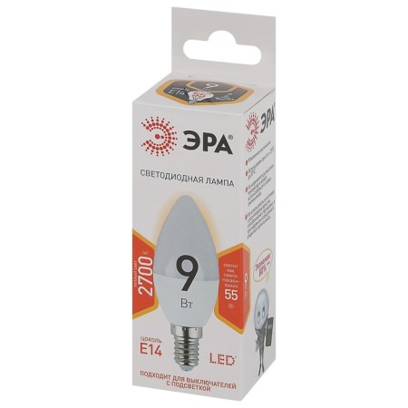 LED LED era Standard "Candle", 9 W, E14, 720 lm, 2700k, glow warm white-2