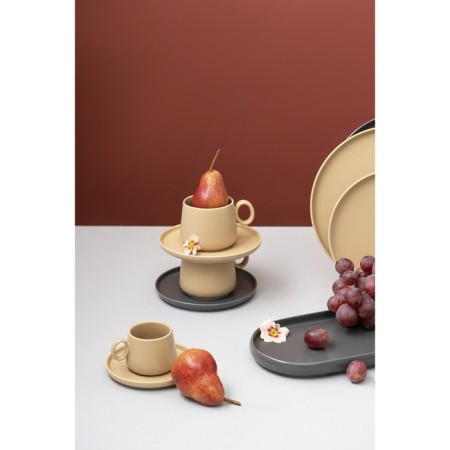 Tkano Essential Tea Set, 250 ml, 2 pcs, beige color-1