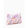 Cosmetic bag with lightning, beige color/multi -colored