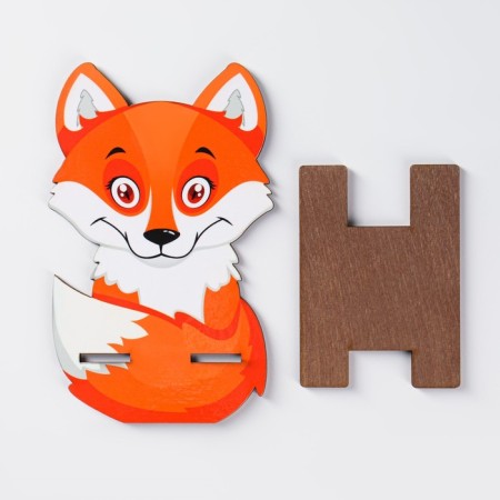 Tax stand "Fox", lamination, 14.6x9.2 cm-3