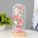 Nightlight "Pink Flowers" LED from batteries 3HAAA 11x11x22 cm Risalux
