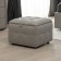 Alero square Puf with PM, 450 × 450 × 390 mm, premium martial, smoky quartz color