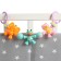 Stretching on the stroller/crib "animals", 3 toys, color mix, crush me