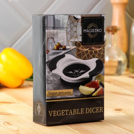 Vegetable engine for fruit slicing Magistro Vegan Pro, 18.5 × 12 × 4 cm, black and white color-7
