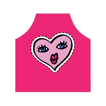 Apron of a kitchen with a photographic appliance "Heart", adjustable, size OS-2
