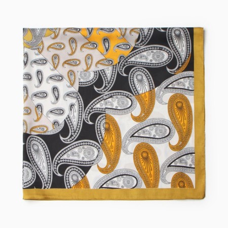 Women's scarf minku 70*70 cm, mustard-2